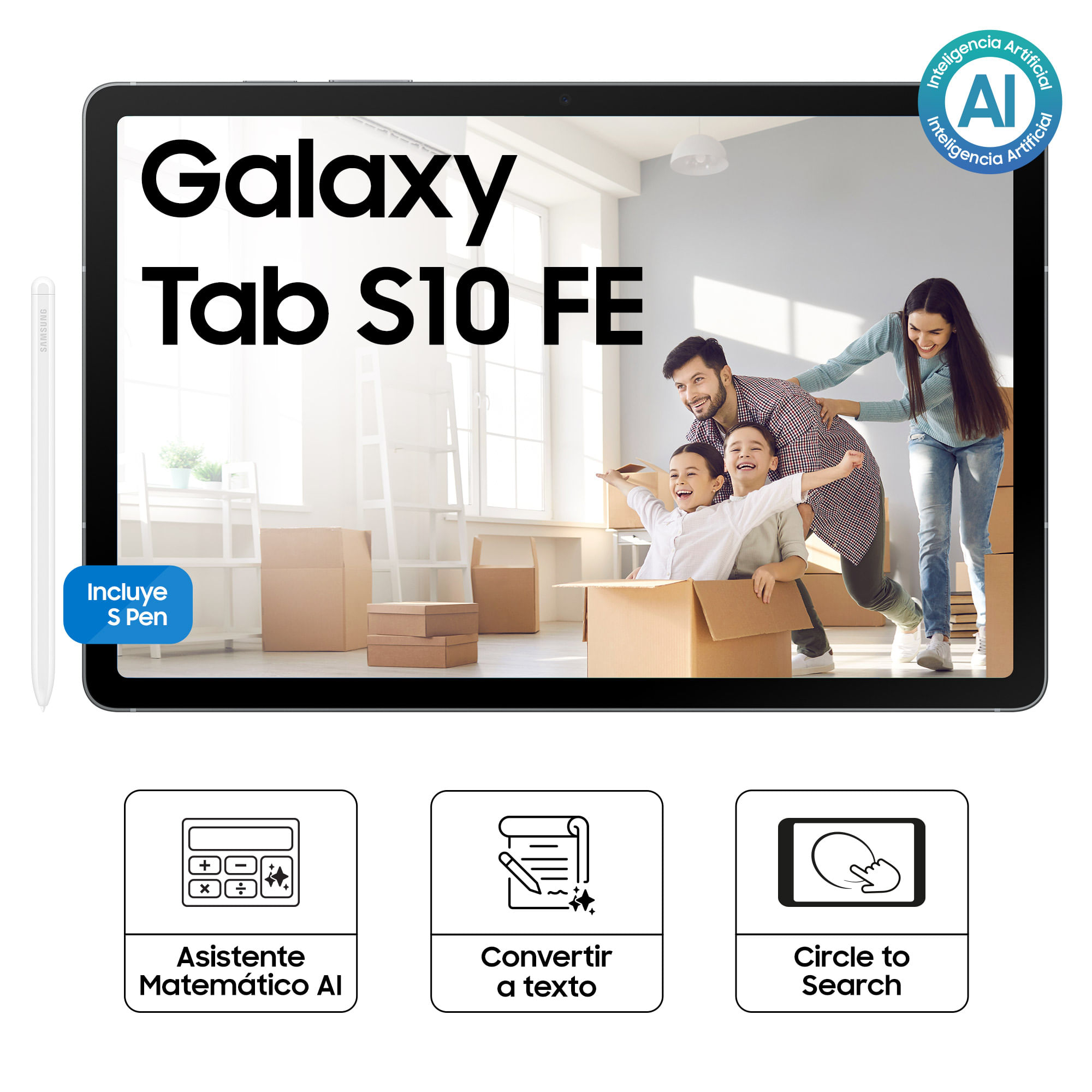 Tablet SAMSUNG Galaxy S10FE+ 13" 8GB 128GB Gris