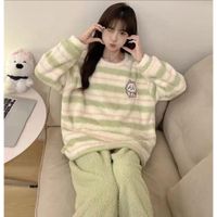 PIJAMA KAWAII IMPORTADA AFELPADA SUAVE A RAYAS