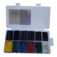 MANGA TERMOCONTRAIBLE  KIT DE 8  MEDIDAS  EN CAJA ORGANIZADORA 121piezas