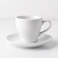 Taza de 90 ml con Plato para Café Espresso y Cortado Set Individual Elegante