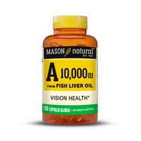 Vitamina A 10 000 UI Mason Natural 100 Cápsulas Blandas