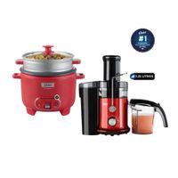 Combo Extractor de Jugos FPSTJE320R de 600 W y Olla Arrocera 3 en 1 CKSTRC10DFPNK