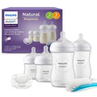 Set de Regalo Avent Natural 3.0 de 4 Biberones Chupon Escobilla