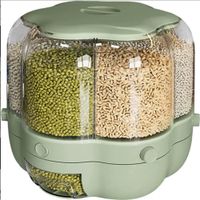Dispensador de menestra cereales giratorio verde
