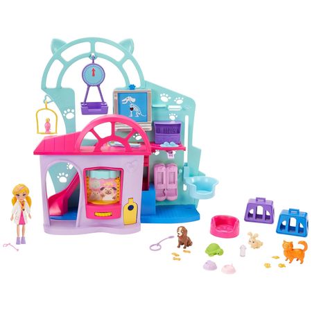 Muneca Polly Pocket Centro De Veterinaria Gkl47 Plazavea Supermercado