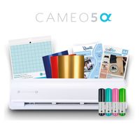 Kit Básico Silhouette Cameo 5 Alpha Blanco y Accesorios