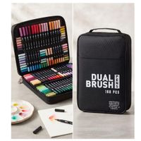 PLUMONES PROFESIONALES  DE DOBLE PUNTA 168 PCS
