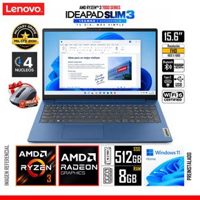 Lenovo IdeaPad Slim 3 Ryzen 3 7320U 8GB RAM 512GB