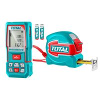 Combo 2 en 1 Cinta 5m + Medidor Laser 100m Total TOS250902