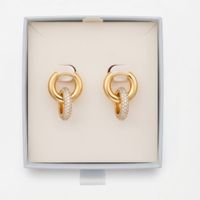 Pack de Collar de Circón y Argollas Doble Uso