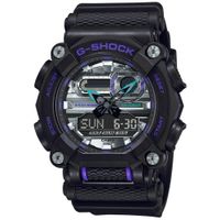 Reloj Casio G-Shock GA900AS-1A Digital Analógico Luz LED Acuático Negro Plateado
