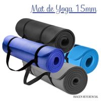 Mat de Yoga 15 mm con Elástico Portátil - ANC.