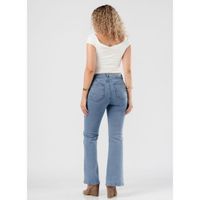 Jean Flare Comfort Tiro Medio Mujer Iris