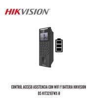 CONTROL ACCESO ASISTENCIA CON WIFI Y BATERIA HIKVISION DS-K1T321EFWX-B