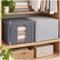 Pack x2 Organizador Plegable para Ropa 66 L Colores y Diseños Surtidos
