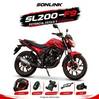 Moto Sonlink SL200-F9 200cc 13.6hp Barras Monoshock