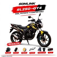 Moto Sonlink SL250-GY4 250cc 17 Hp 6 Velocidades Negro O Rojo