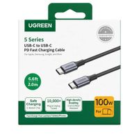 Cable Carga Rápida USB-C 100W UGREEN 2m 70429 Compatible MacBook iPhone 17