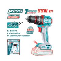 Taladro Percutor Compacto Li-ion 20v 66nm 13mm Brushless Industrial Tidli206681
