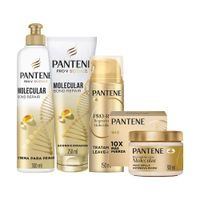 Pack PANTENE PRO-V Bond Repair: Shampoo + Acondicionador + Crema de Tratamiento + Capilar Pro Rescue + Crema para Peinar + Spray