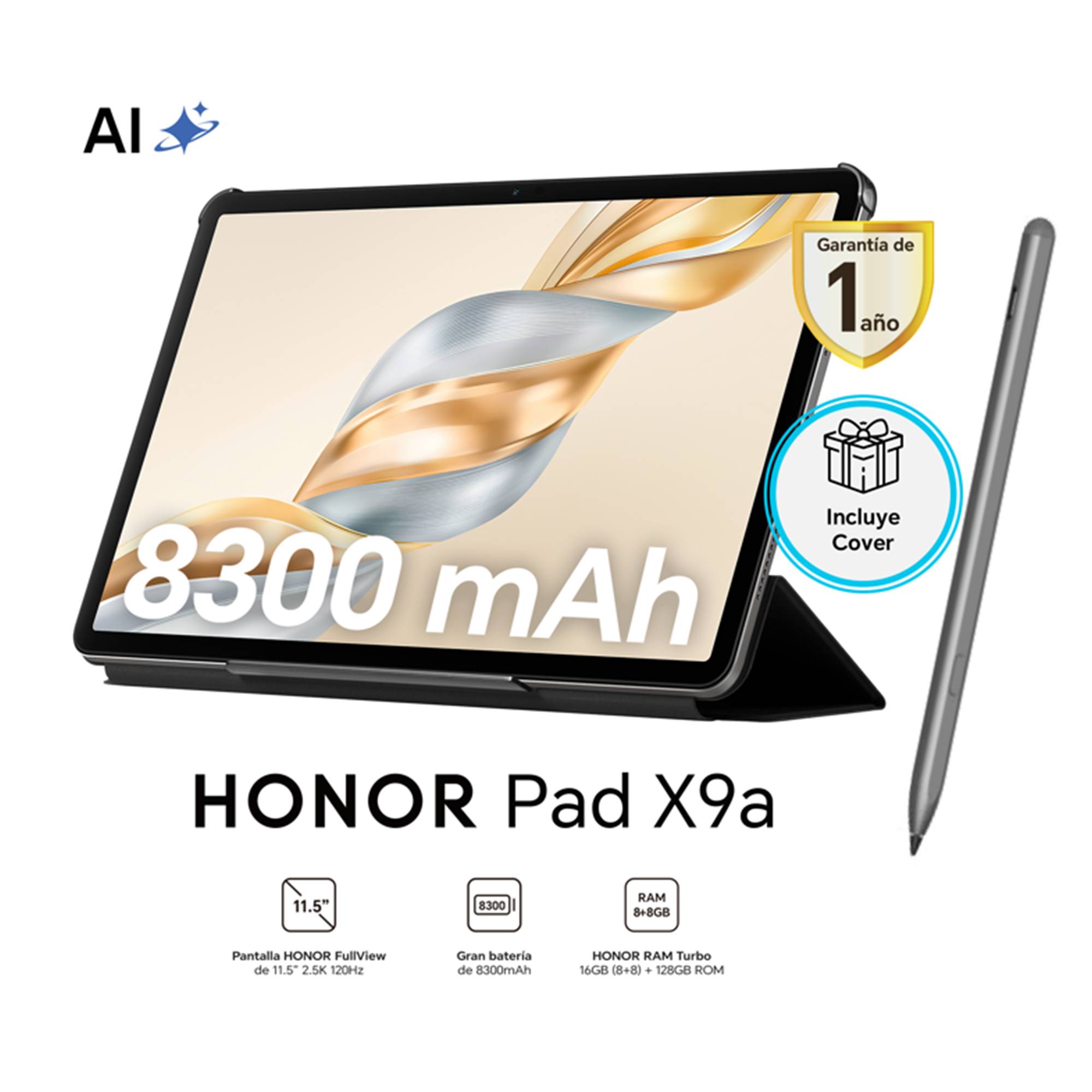 Tablet HONOR Pad X9a 11.5'' 8GB 128GB Space Gray + Pencil