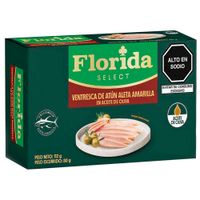 Ventresca de Atún en Aceite de Oliva FLORIDA Caja 112g