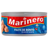 Filete de Bonito en Aceite Vegetal MARINERO Lata 140g
