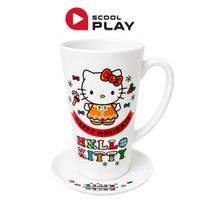 Taza con Plato SCOOL PLAY Hello Kitty Navideño B 450ml