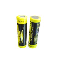 2 Baterías de Litio Recargable INR 18650 3.7V 40A 4800mAh Plana