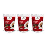 Pack algarrobas tostadas molidas uso instantáneo LA PERLA DEL CHIRA doypack 250gr x 3 und