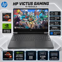 Laptop HP Victus Gaming Ryzen 5 7535HS 8GB 512GB SSD RTX 3050 6GB 15.6 FHD 144Hz Win11 15-FB3032LA