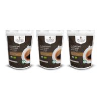 Pack algarrobas tostadas molidas uso para filtrar LA PERLA DEL CHIRA doypack 250gr x 3 und