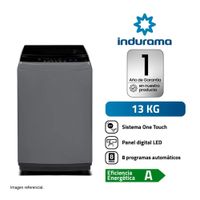 LAVADORA INDURAMA 13KG GRIS OSCURO LRI-13DGR