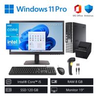 Computadora PC Punto de Venta Intel Core i5 3,30 GHz 8GB RAM 120GB SSD + Monitor 19” - Refurbished