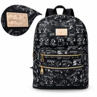 MOCHILA  CON ESTAMPADO SNOOPY - NEGRO