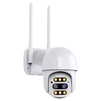 Cámara IP Seguridad al Aire Libre 8X Zoom 8MP PTZ Lente Dual MOD A20 App iCSee