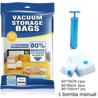 SET X5 BOLSAS DE VACÍO PARA ROPA CON SUCCIONADOR