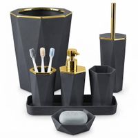SET DE 7 ACCESORIOS PARA BAÑO.