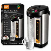 Termo Hervidor Eléctrico RAF 6.8L Acero Inoxidable Dispensador de Agua Caliente 850W