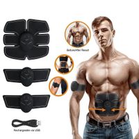Smart Fitness 3 en 1 Electroestimulador Muscular Para Abdomen y Brazos con Control Digital