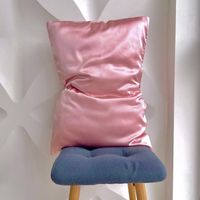 Funda de Almohada Seda Satinada Rosado Idecor Home Para Cuidado del Cabello - Pack 2