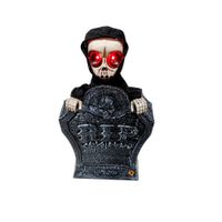 HALLOWEEN - Lápida de Plástico de Halloween con Luz LED – 40 cm