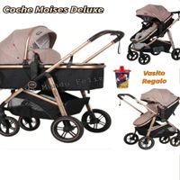 Coche para Bebe Moises GRANDE Reversible BEIGE