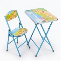 Set mesa y silla plegable educativa