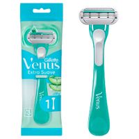 Máquina de Afeitar Desechable VENUS para Mujer 3 Hojas Sensitive para Piel Sensible Blíster 1un