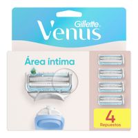 Repuesto para Máquina de Afeitar GILLETTE Venus para Área Íntima Caja 4un