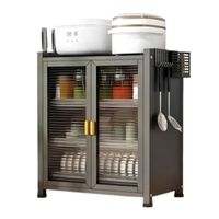 Organizador Escurridor Platos Cocina Utensilio Estante Multiuso 3 Niveles Negro