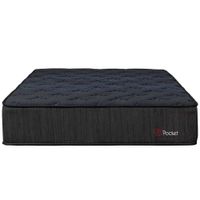 Colchón FORLI Pocket Negro 2 Plazas + Protector + 2 Almohadas