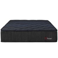 Colchón FORLI Pocket Negro Queen + Protector + 2 Almohadas