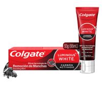Crema Dental COLGATE Luminous White Carbón Activado Tubo 66ml